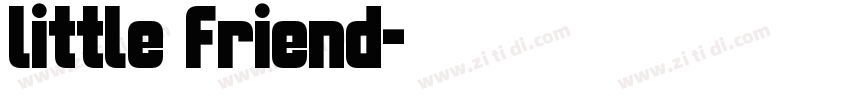 little friend字体转换